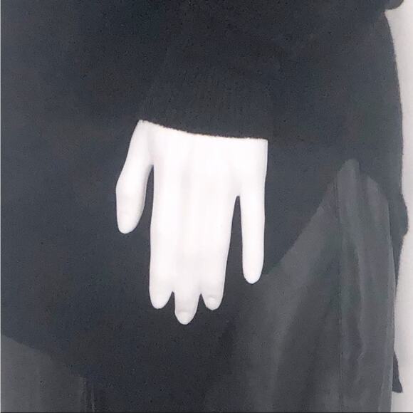 LA Made xRevolve Black Lightweight Crew Neck Sweater with Open Knit Detail SzSm - Picture 10 of 16